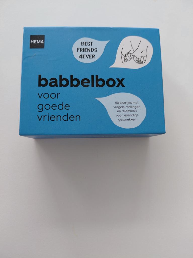 Babbelbox Kaartspel, Hobby en Vrije tijd, Vijf spelers of meer, Ophalen of Verzenden, Zo goed als nieuw, HEMA