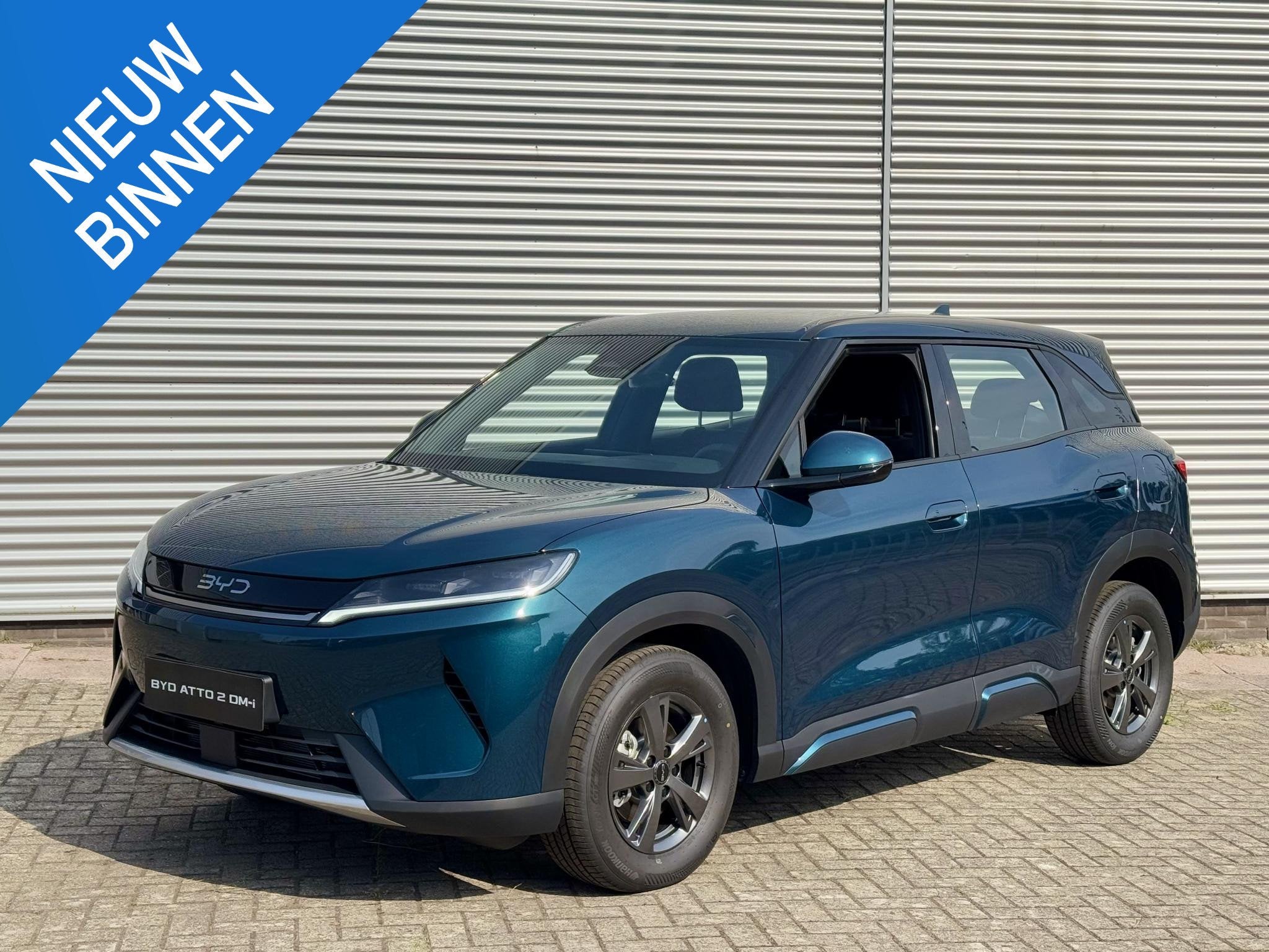 BYD ATTO 2 1.5 DM-i Active | Extra showroom actie ! | Nieuw, Auto's, Stof, 1498 cc, 4 cilinders, Blauw