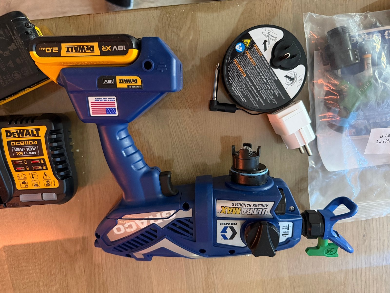 Graco 17P258 UltraMAX Cordless verfspuit met 2x 2,0Ah Accu, Ophalen of Verzenden, Nieuw, Overige typen