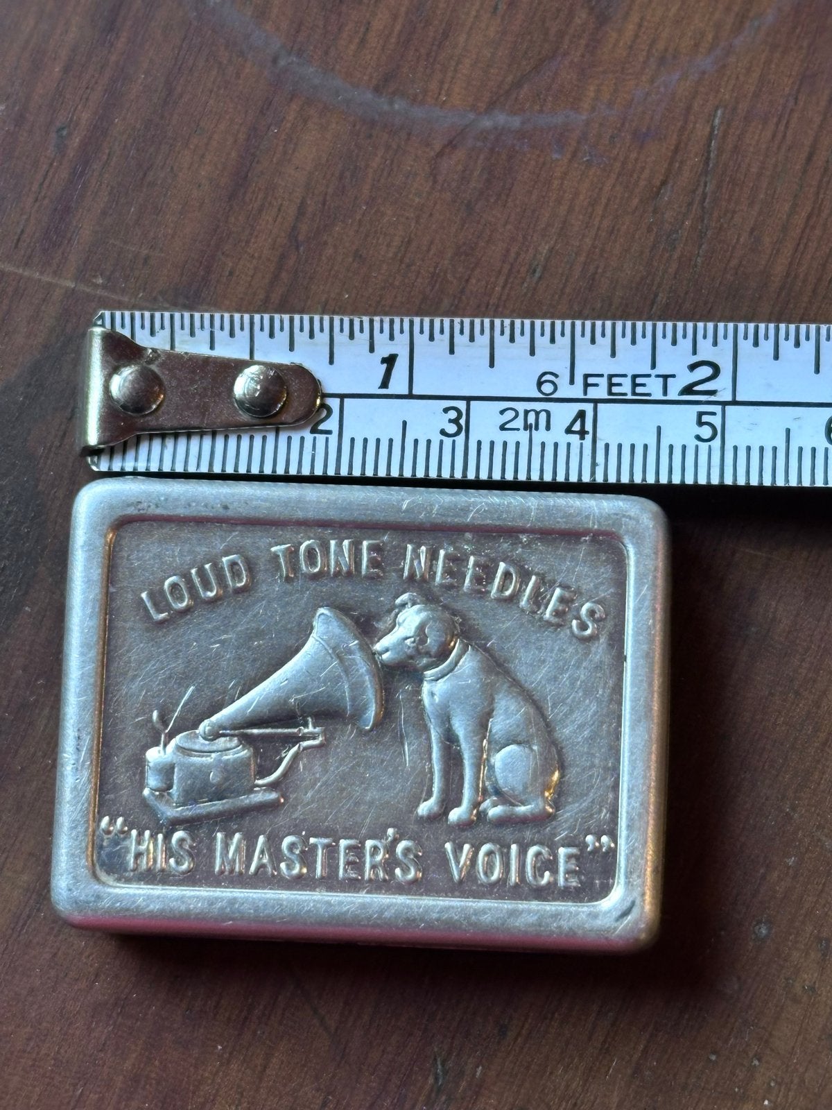Antiek HMV naaldenetui voor grammofoonnaalden 'Loud Tone', Ophalen of Verzenden