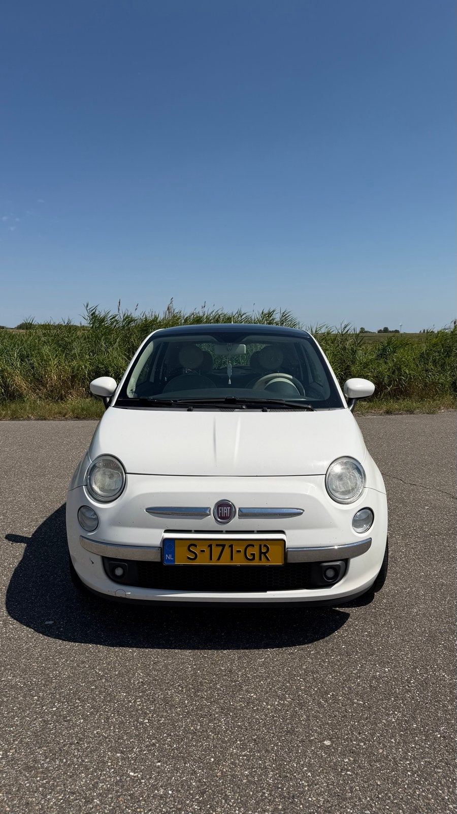 Fiat 500 1.2 C 2009 Wit, Auto's, Voorwielaandrijving, 1242 cc, 4 cilinders, 840 kg