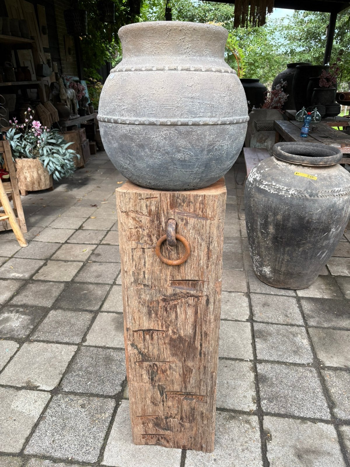 Robuuste oude meerpaal - azobe hout, Ophalen, Gebruikt, Nvt, Nvt