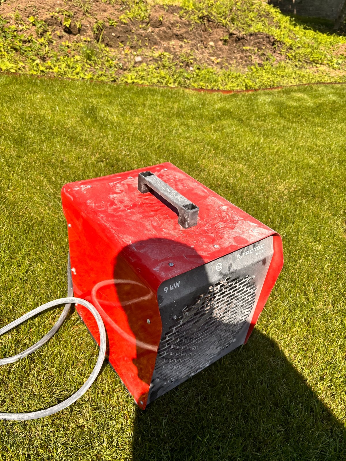 Trotec TDS 50 E Bouwverwarming 9kW 16A, 30 tot 80 cm, Gebruikt, Kachel, Minder dan 60 cm