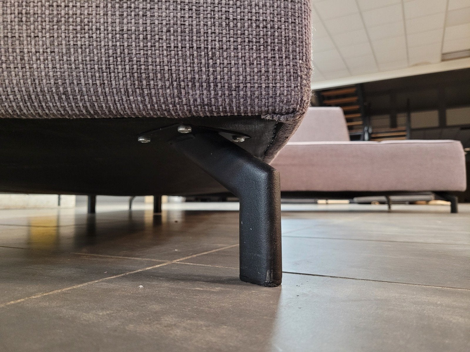 Foto 4 van ✅️️️️️️️ GEREINIGD grijs-lila hoekbank 270x220 | BEZORGEN