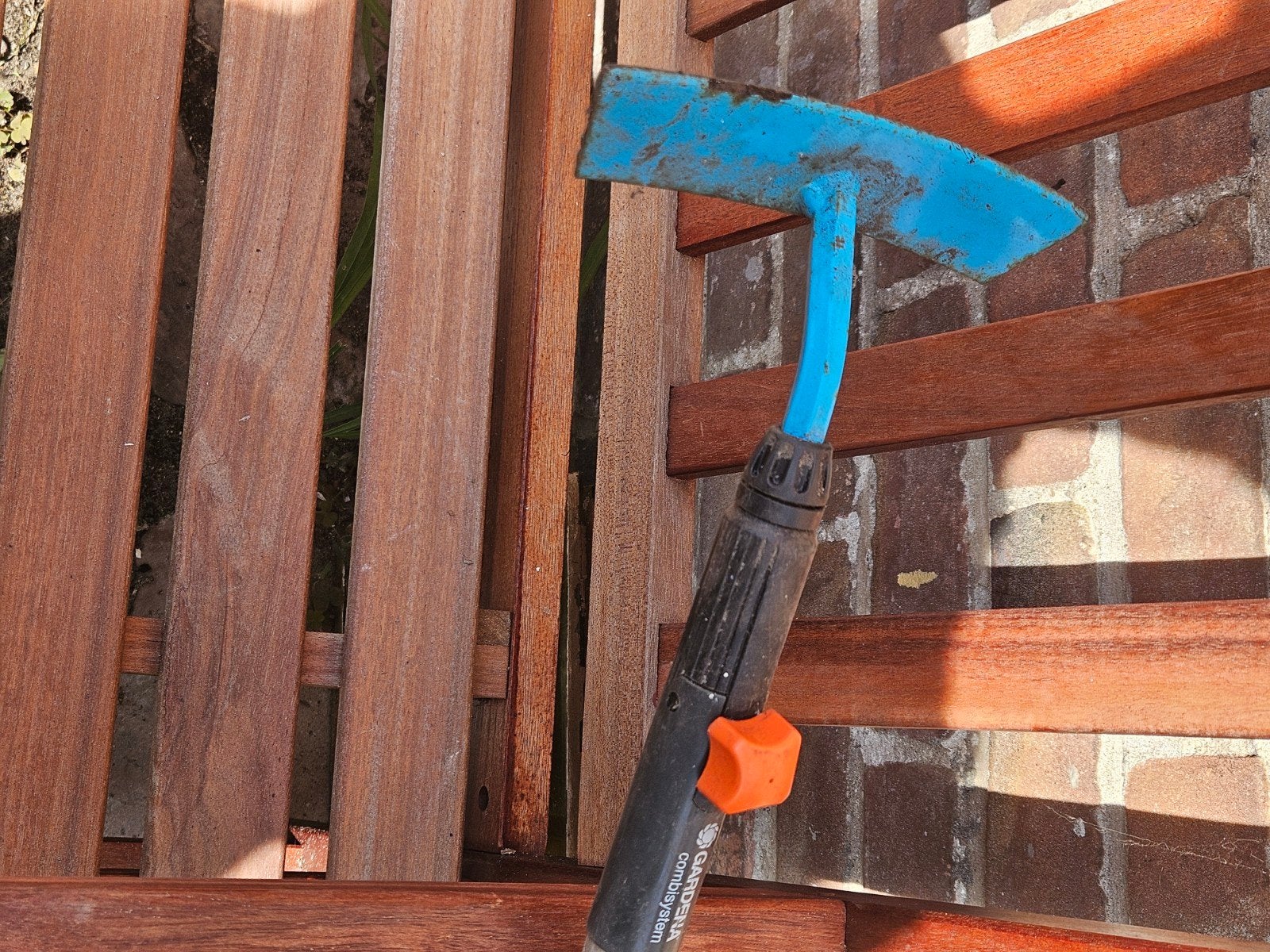 Gardena schoffel met 150 cm steel, Tuin en Terras, Hand-tuingereedschap, Ophalen, Gebruikt, Schoffel, Gardena
