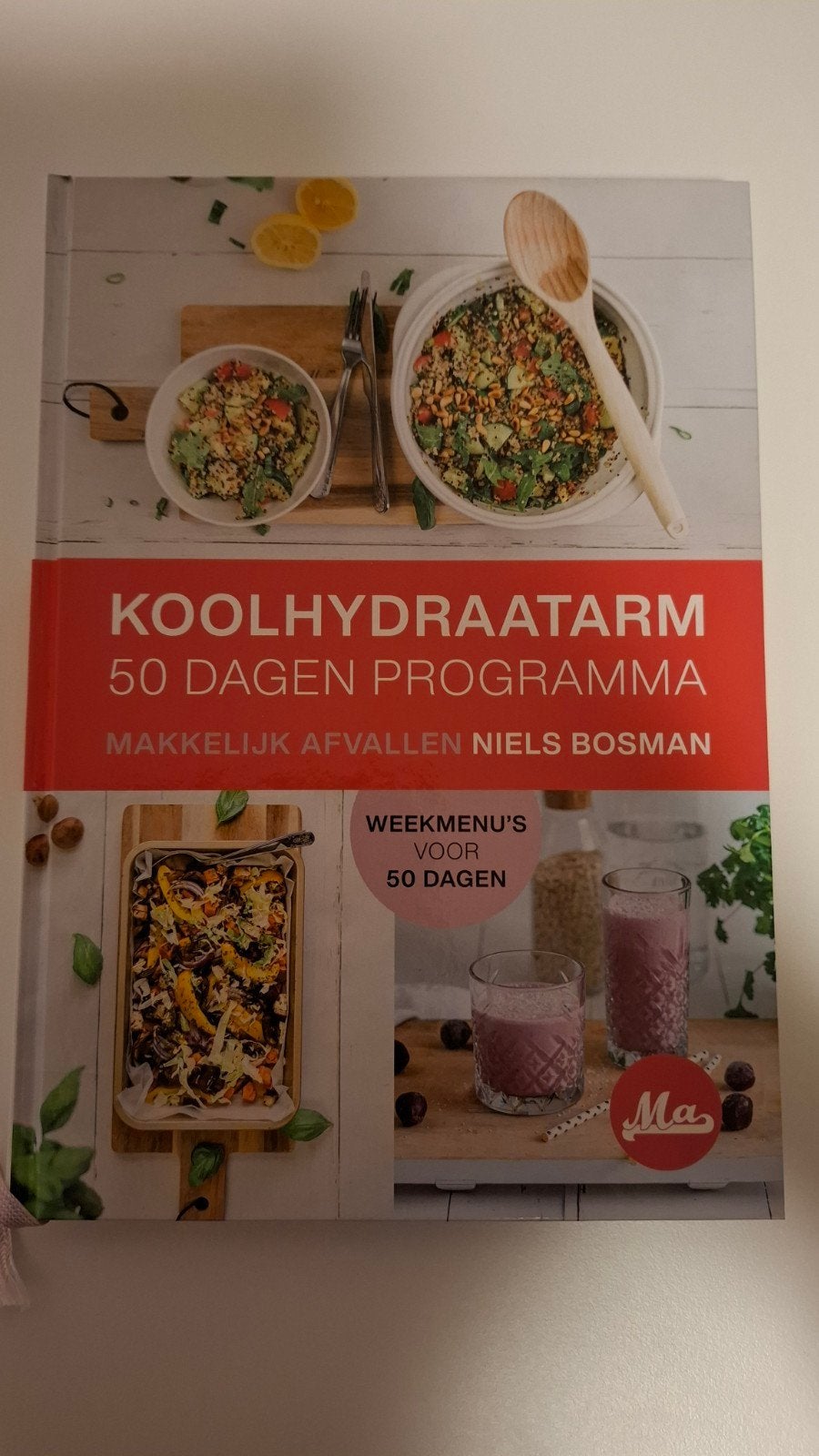 Koolhydraatarm. 50 Dagen programma. Niets Bosman, Ophalen of Verzenden, Zo goed als nieuw