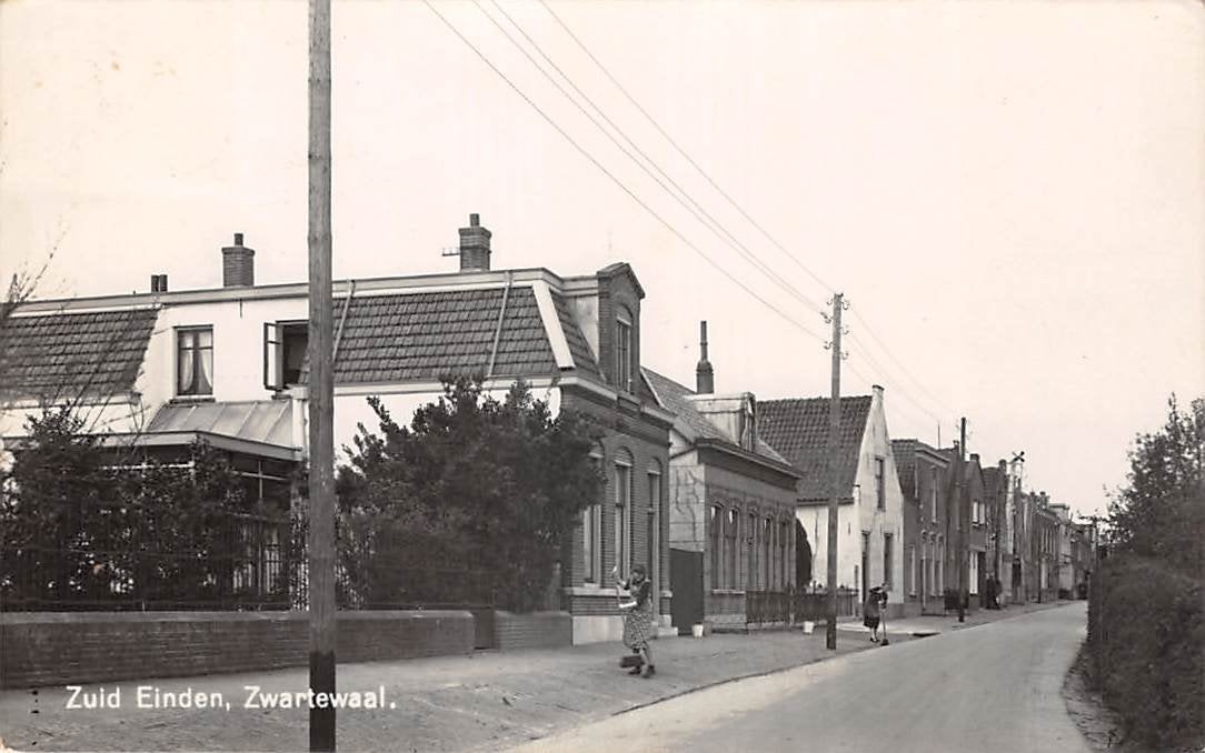 Zwartewaal Zuid Einden Voorne aan Zee Newo fotokaart, Verzenden, 1940 tot 1960, Gelopen, Zuid-Holland