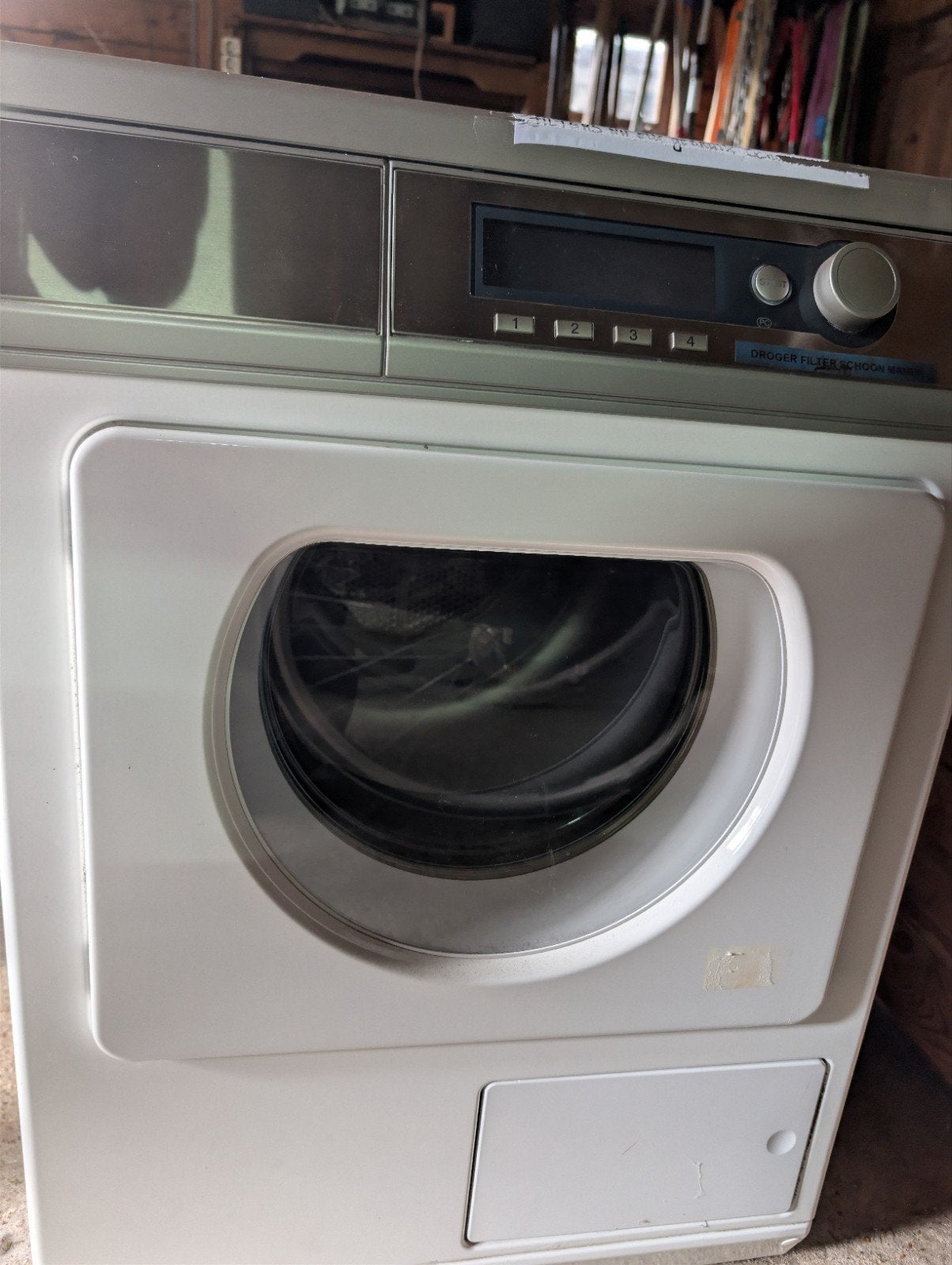 droger, Witgoed en Apparatuur, Ophalen, 6 tot 8 kg, Gebruikt, 85 tot 90 cm