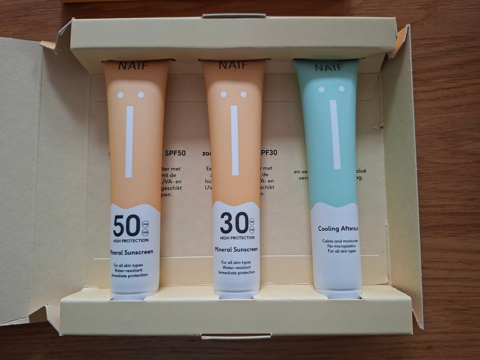 Naïf Zon Kit SPF50, SPF30 & Cooling Aftersun, Ophalen of Verzenden, Nieuw, Zonnebrand of After Sun