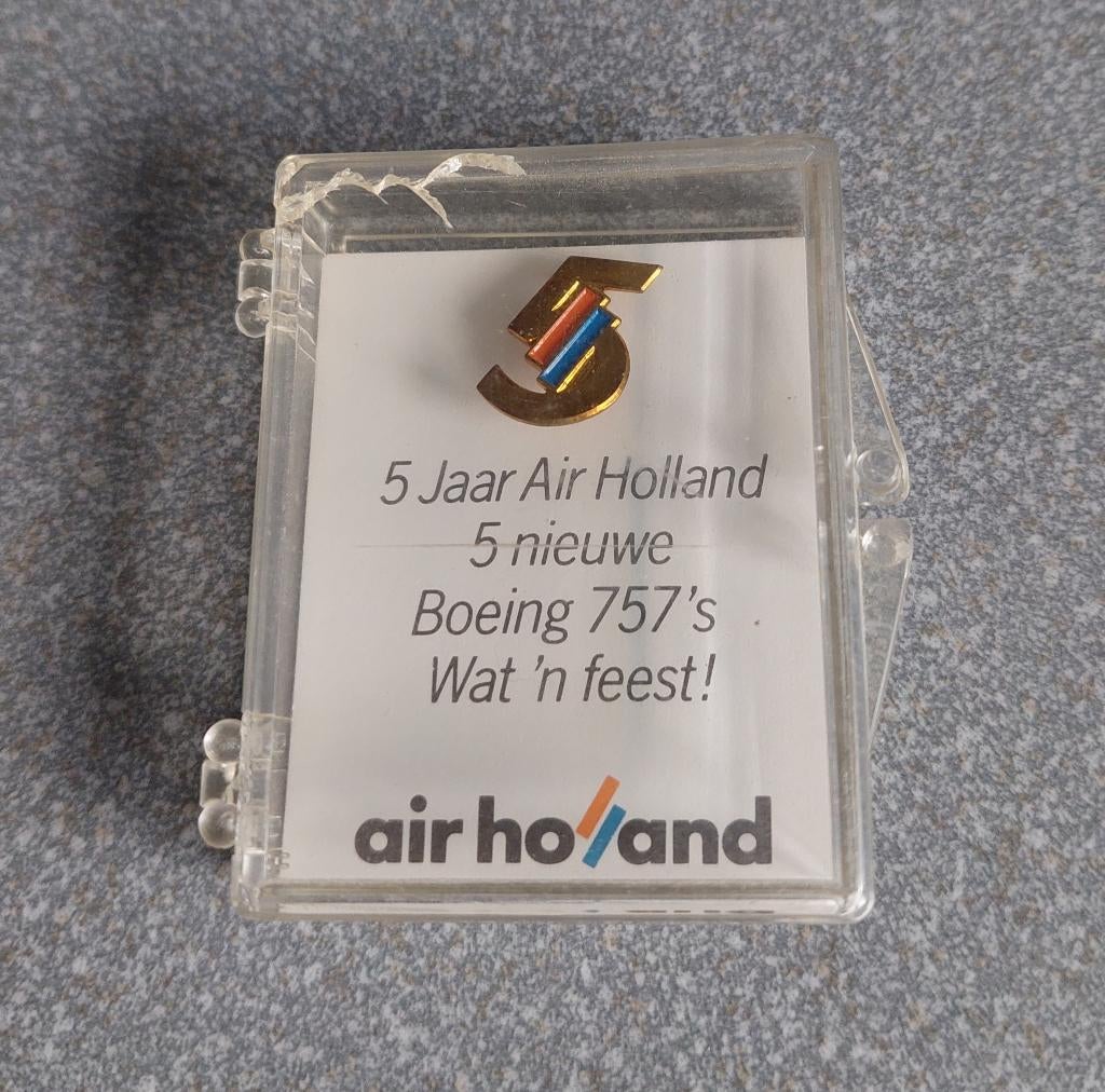 Unieke 5 jaar Air Holland Speld, Ophalen of Verzenden, Nieuw, Overige typen