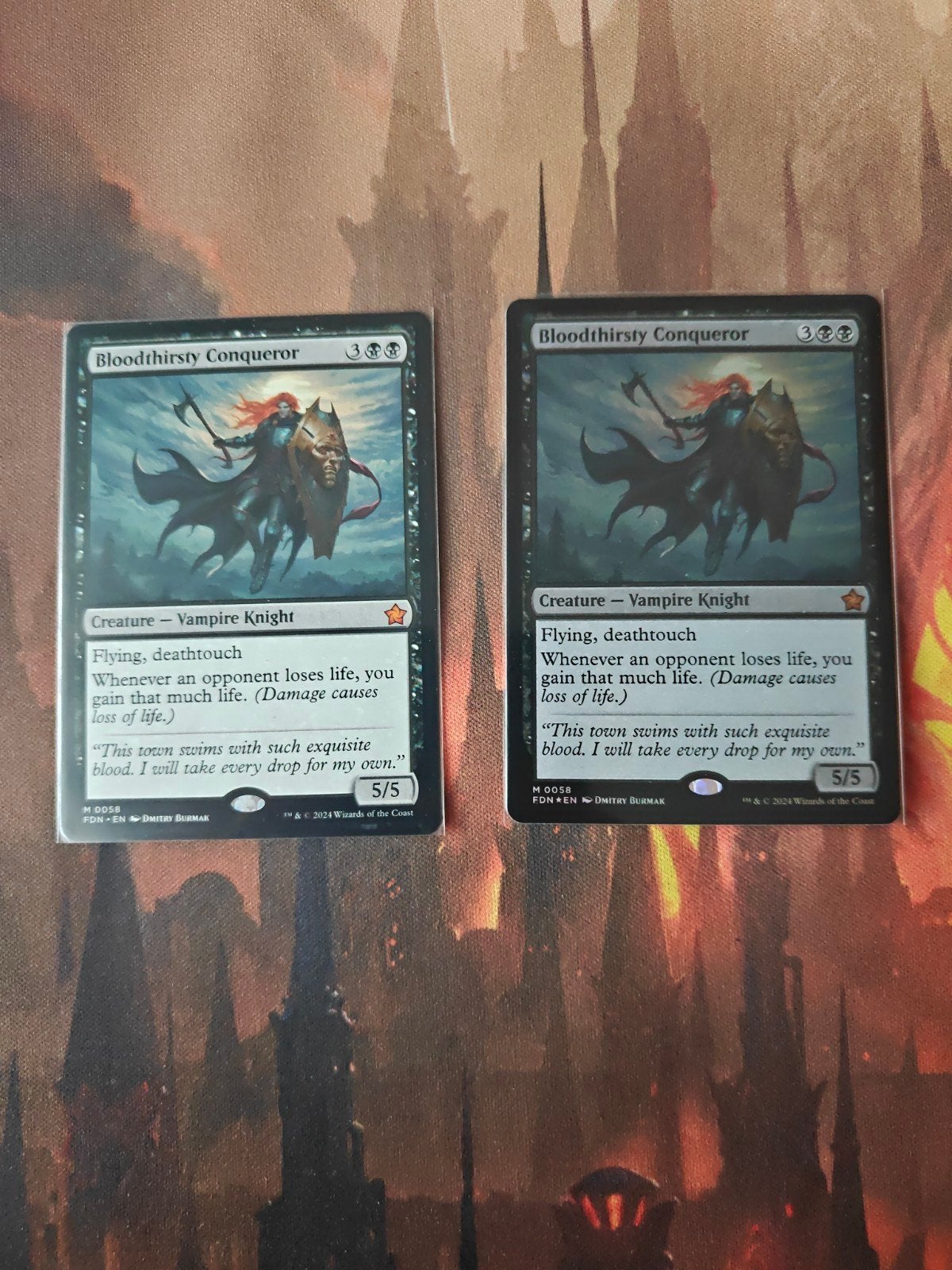 2x Bloodthirsty Conqueror - Magic: The Gathering Kaart, Ophalen of Verzenden, Zo goed als nieuw
