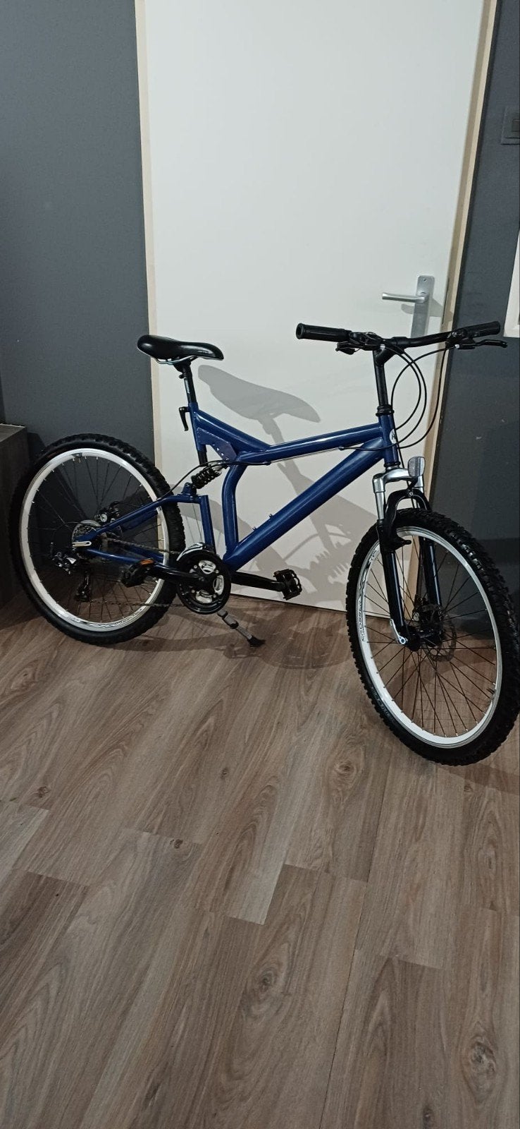 HTS Mountainbike 26" - Full Suspension - Blauw, Fietsen en Brommers, Fietsen | Crossfietsen en BMX, Ophalen, 24 inch of meer, Gebruikt