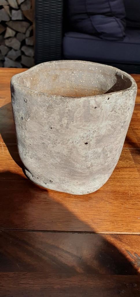 Landelijke bloempot 12 cm hoog, 12 cm doorsnee OPHALEN, Huis en Inrichting, Ophalen, Gebruikt