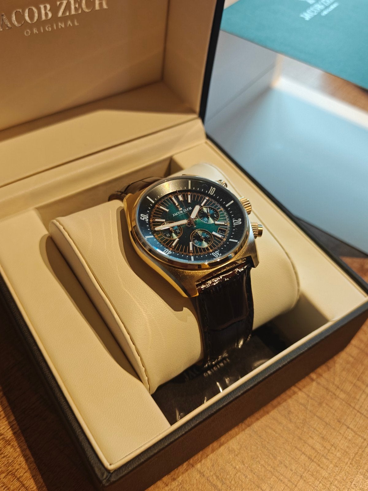 Jacob Zech herenhorloge VD53, Ophalen of Verzenden, Nieuw, Staal, Overige merken