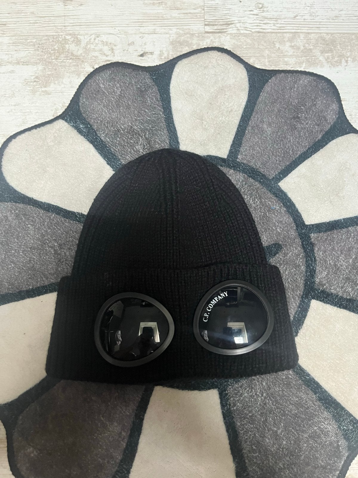 CP Company Muts met Goggles - Zwart, Verzenden, Zo goed als nieuw, One size fits all, Hoed