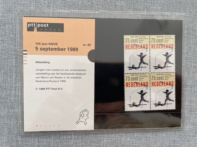Postzegelmapje PZM68 - 100 jaar (K.N.V.B.), Ophalen of Verzenden, Postfris, Sport