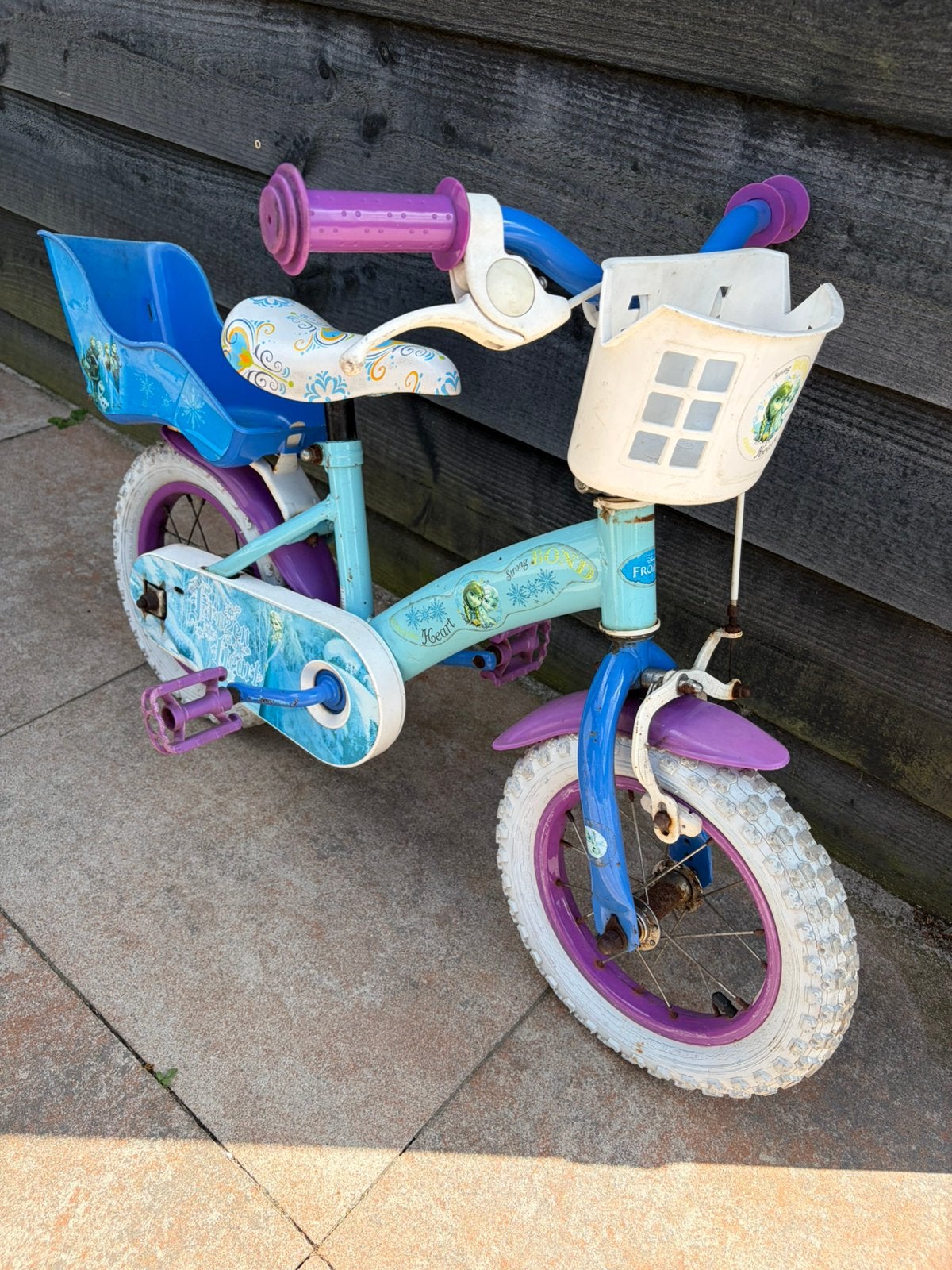 Kinderfietsje frozen, Ophalen of Verzenden, Zo goed als nieuw, Minder dan 16 inch