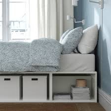 IKEA Platsa bed 140x200 met opbergruimte en matras, Ophalen, Gebruikt, Wit, 140 cm