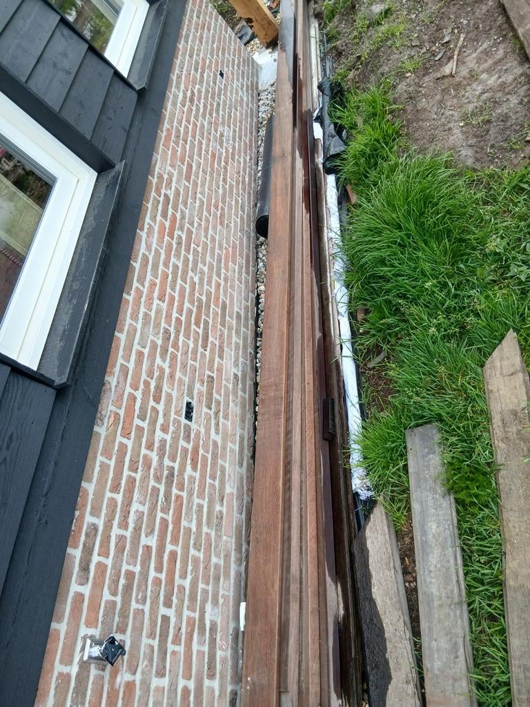 Houten balken/ gordingen, 25 tot 50 mm, Ophalen of Verzenden, Zo goed als nieuw, 300 cm of meer