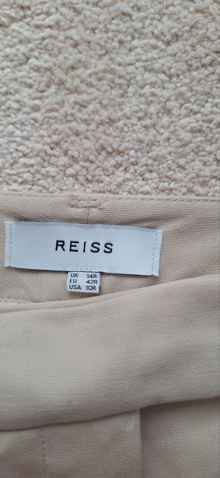 Reiss beige broek, maat 42 (L), Reiss, Beige, Maat 42/44 (L), Ophalen of Verzenden