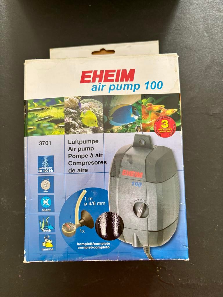 Eheim air pump 100 zuurstofpomp incl accessoires, Ophalen of Verzenden