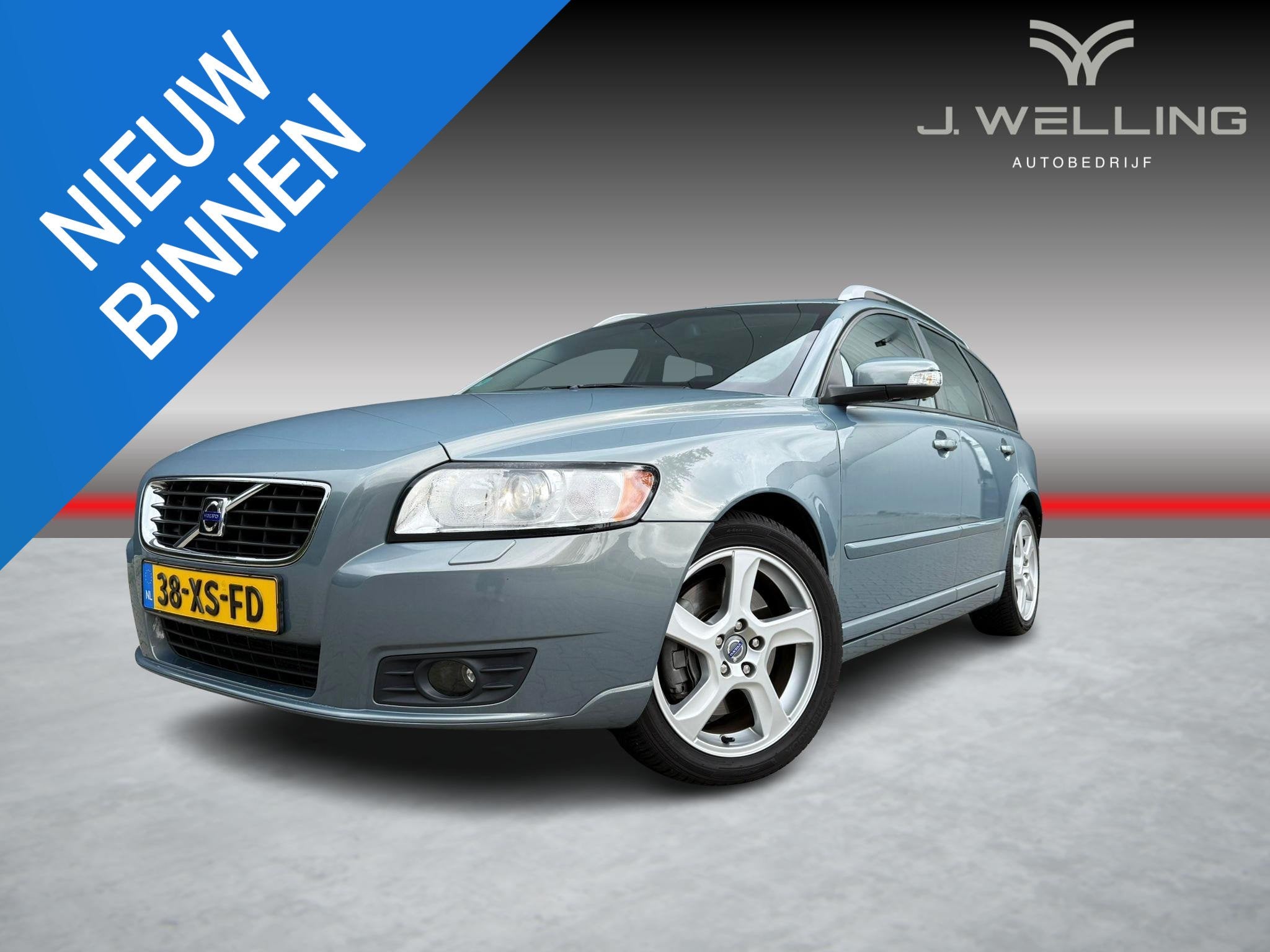 Volvo V50 2.5 T5 AWD Summum pano / leer / trekhaak, Auto's, Volvo, Euro 5, Gebruikt, Zwart, 700 kg
