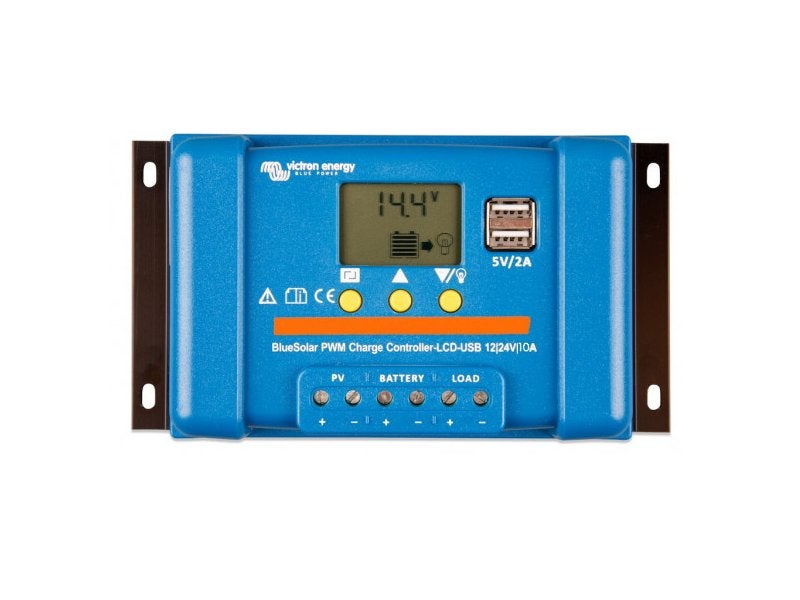 Victron Energy Bluesolar Pwm Laadregelaar Lcd Usb 10, 20,30A, Caravans en Kamperen, Ophalen of Verzenden, Zo goed als nieuw
