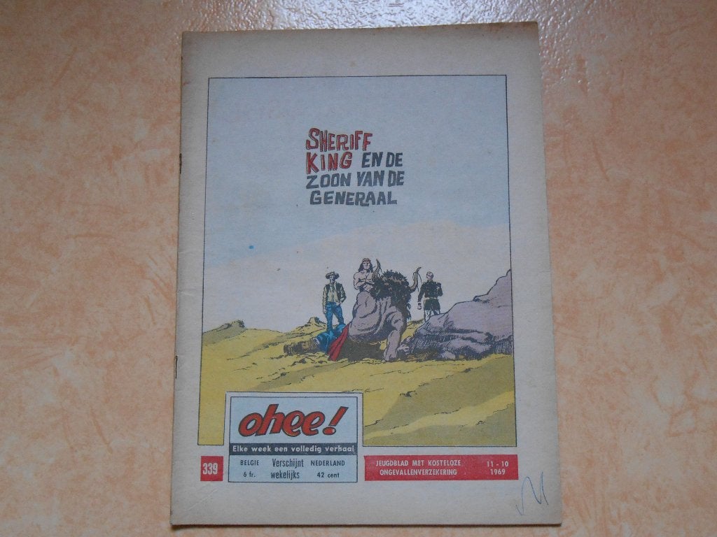 Ohee 339 De zoon van de generaal 1969., Boeken, Stripboeken, Eén stripboek, Ophalen of Verzenden, Gelezen