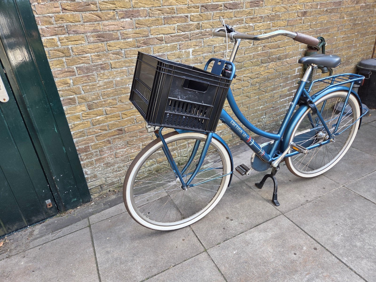 Cortina U4 Transportfiets Dames - Blauw - Zo goed als nieuw, Terugtraprem, Zo goed als nieuw, Ophalen, Overige merken