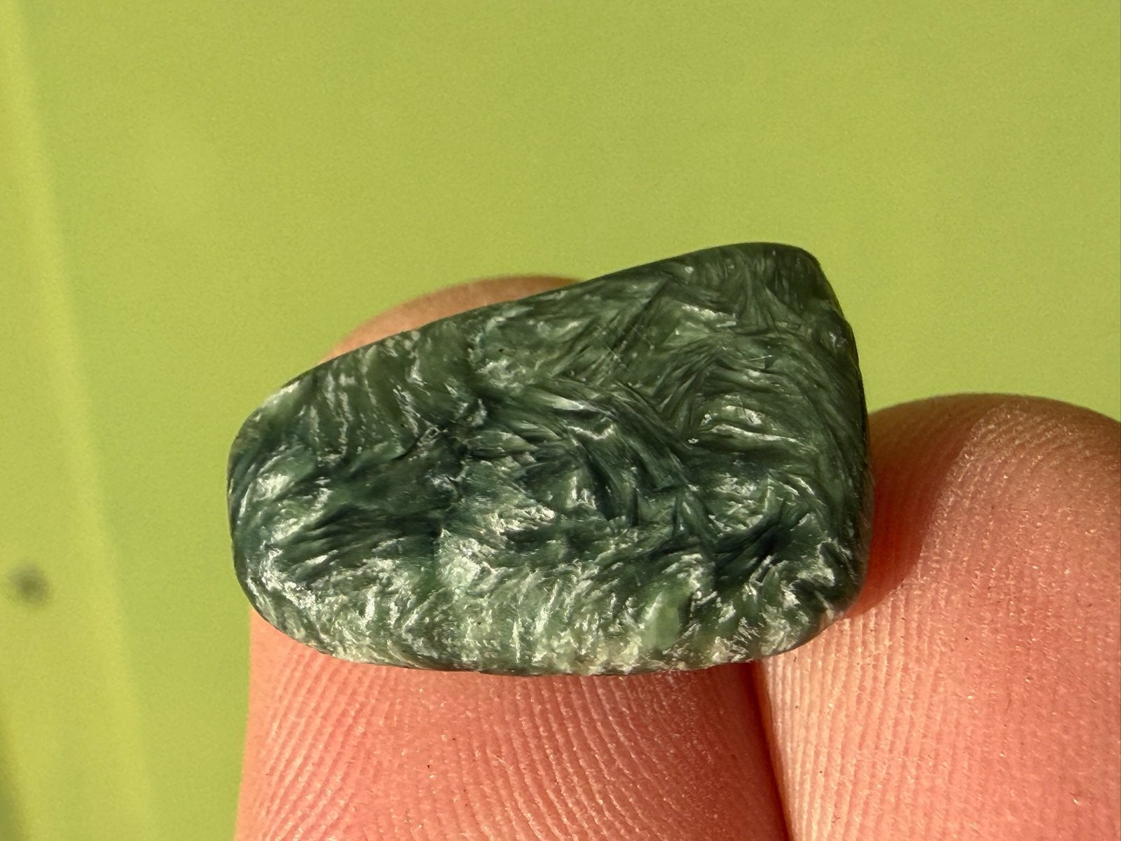 Serafiniet broekzaksteen mineralen, Ophalen of Verzenden, Mineraal