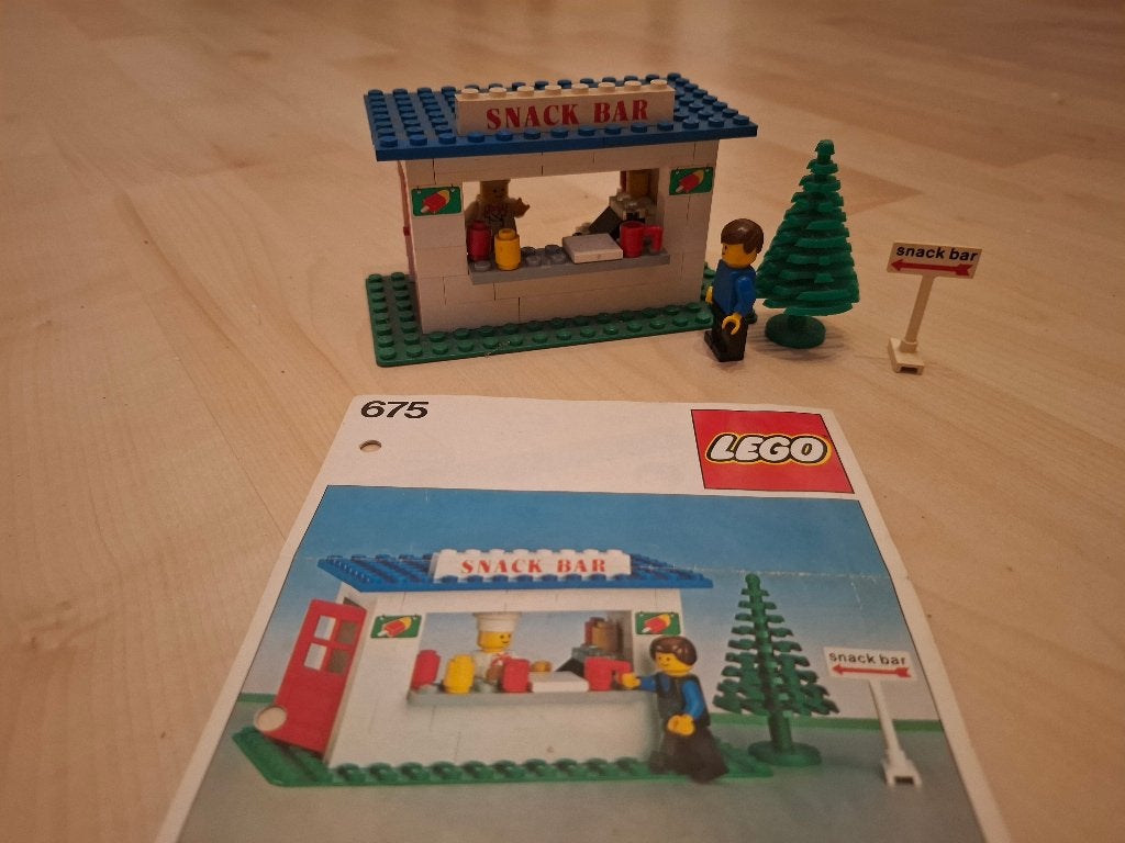LEGO 675 Snack Bar, Gebruikt, Lego, Inclusief instructies, Ophalen of Verzenden