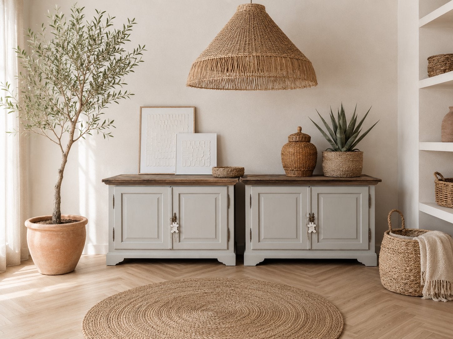 2 grote bijzettafels nachtkasten halkast sidetable dressoir, Ophalen, Zo goed als nieuw, Nvt, 75 cm of meer