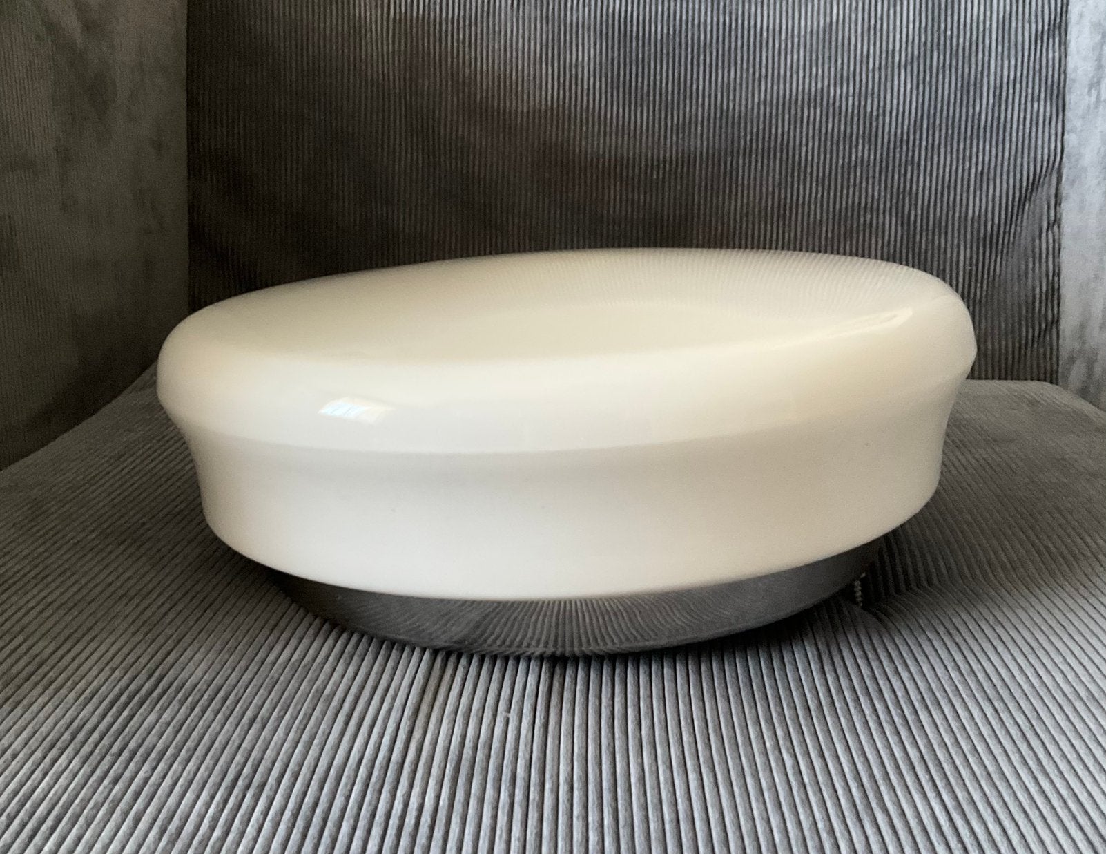 Witte plafondlamp / opbouwlamp, modern design, Ophalen, Zo goed als nieuw, Wit, Modern
