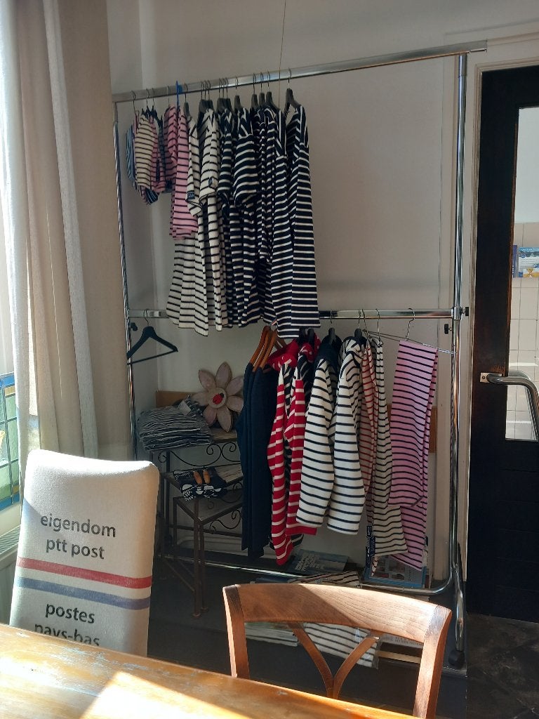 Dubbel kledingrek, Ophalen, Met wielen, Zo goed als nieuw