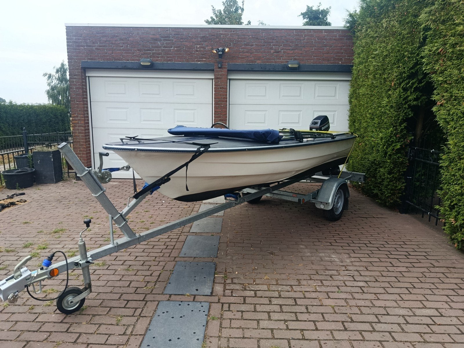 trailer met boot, Ophalen of Verzenden, Motorboot