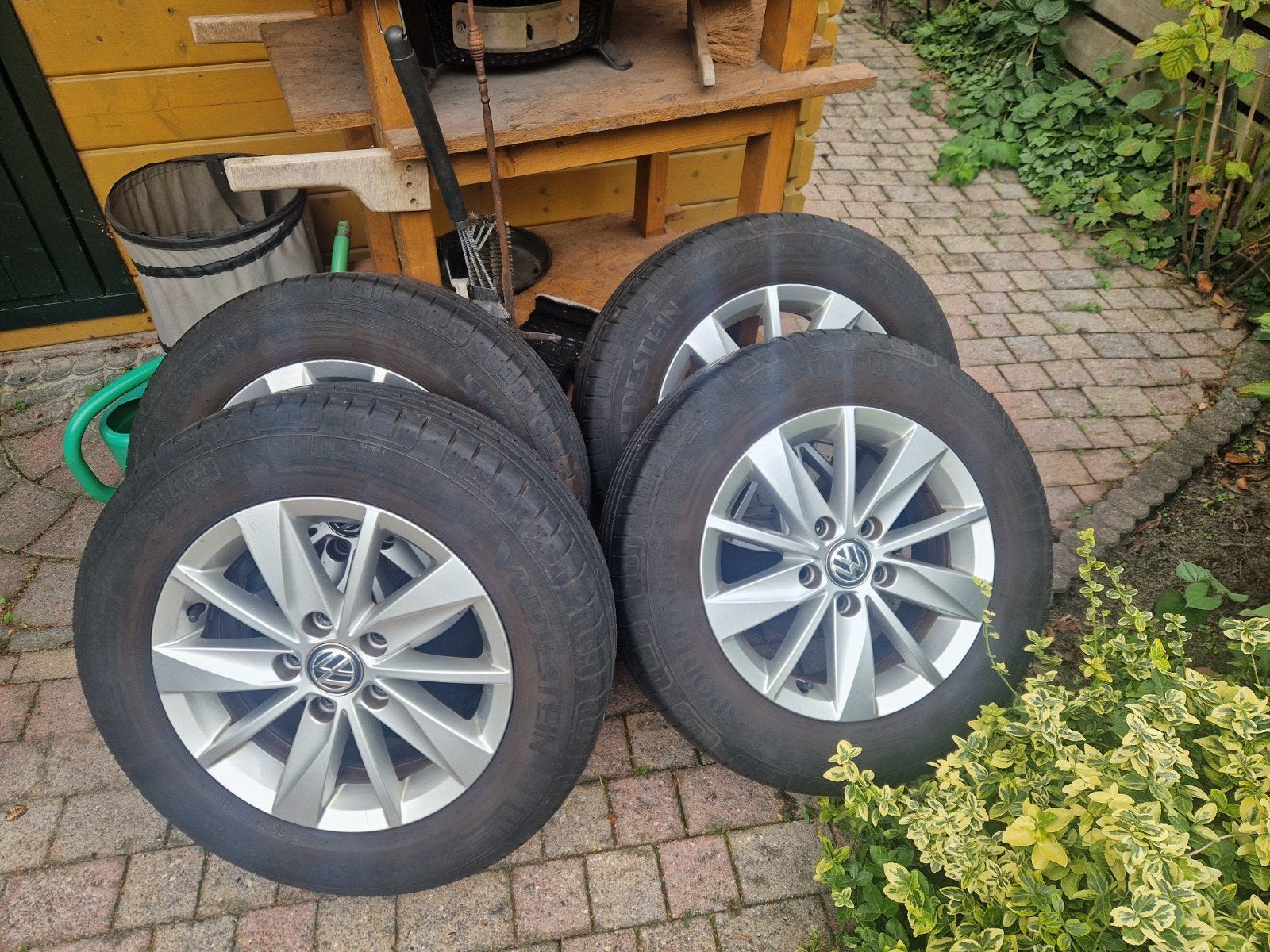 originele VW VELGEN MET GOEDE BANDEN., Ophalen, Gebruikt, Band(en), Personenwagen