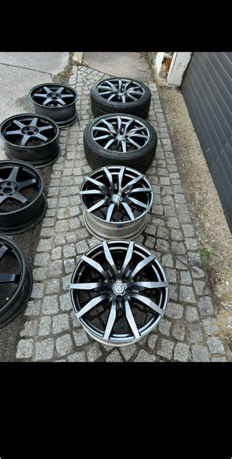 original Nissan R35 GTR 10 spoke set 20“, Verzenden, Gebruikt