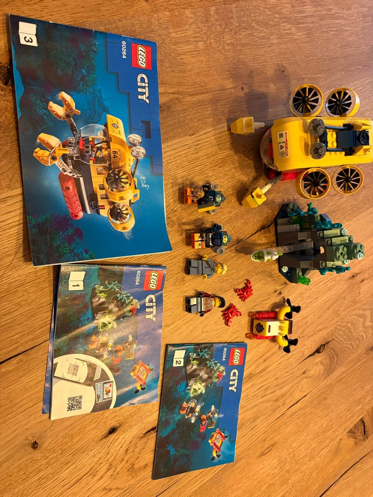 LEGO City Oceaan Onderzoeksbasis 60264 met duikboot, City, Lego, Ophalen of Verzenden, Zo goed als nieuw