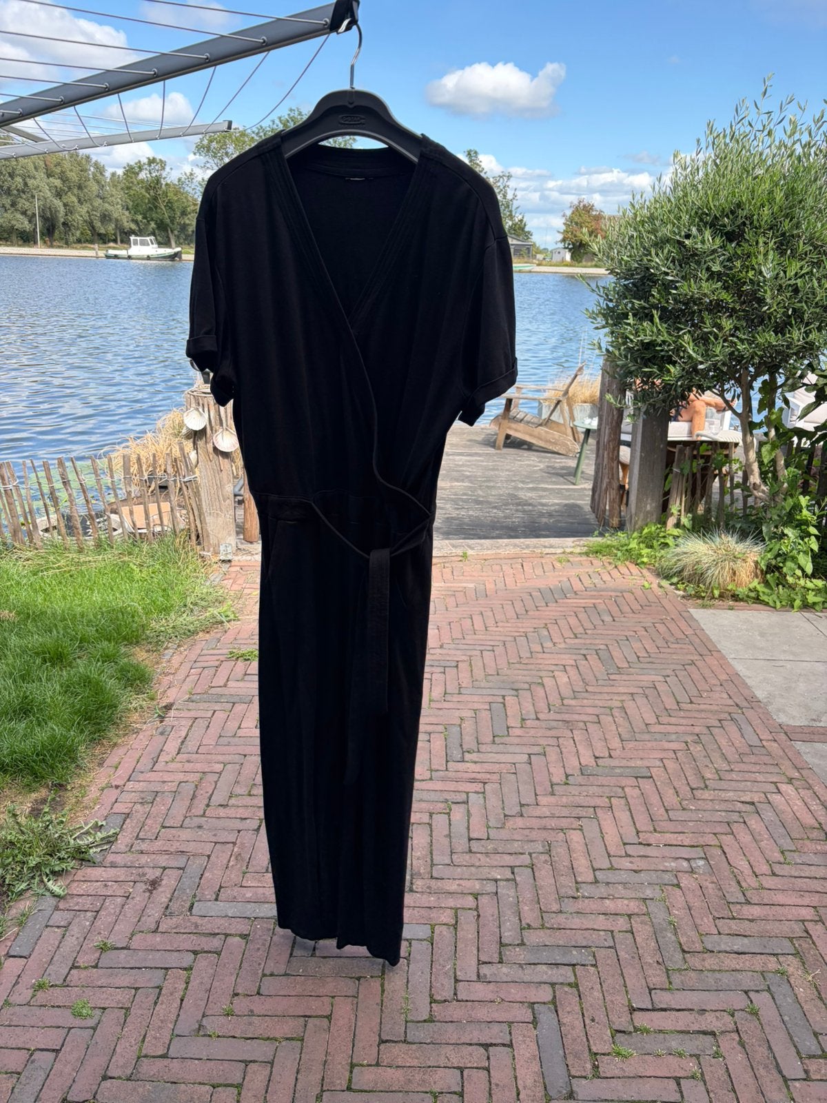 G-Star RAW Jumpsuit Zwart Maat L/42, Kleding | Dames, Ophalen of Verzenden, Zo goed als nieuw, Maat 42/44 (L), Zwart