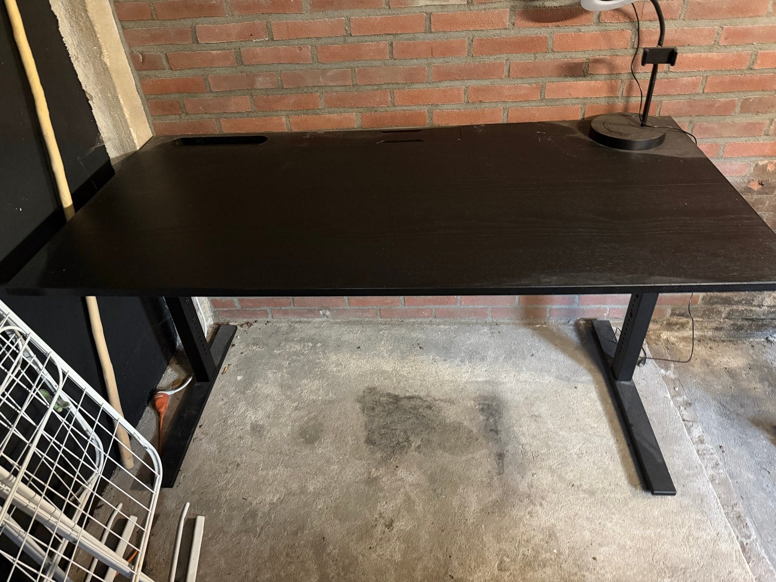 Zwart bureau - Modern en functioneel, Ophalen, Zwart, Gebruikt, Overige merken