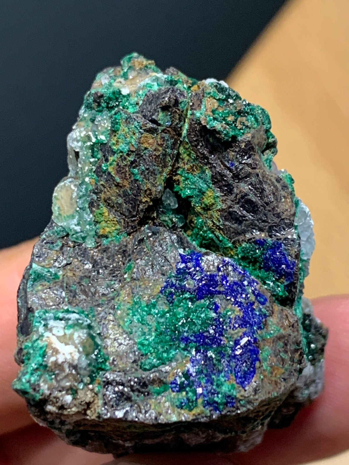 Azuriet malachiet China, Ophalen of Verzenden