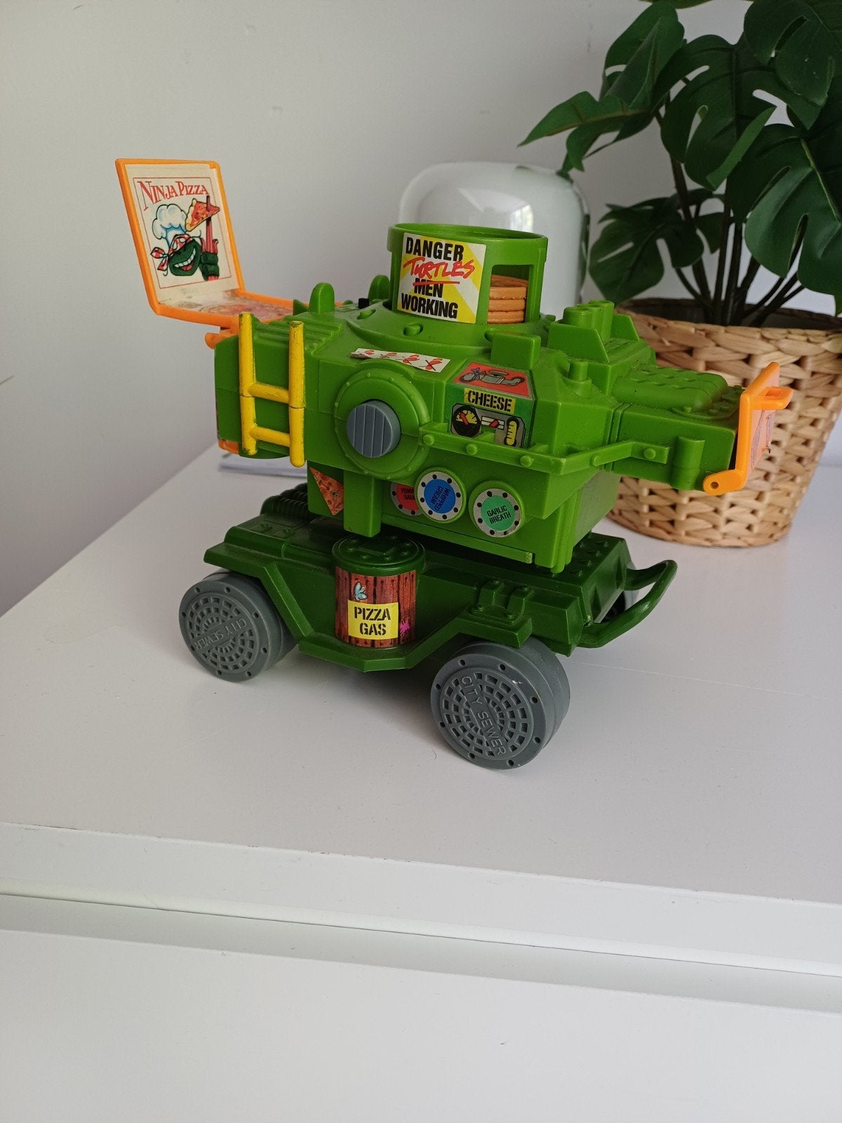 Vintage Teenage Mutant Ninja Turtles Pizza Thrower, Ophalen of Verzenden, Gebruikt, Jongen of Meisje