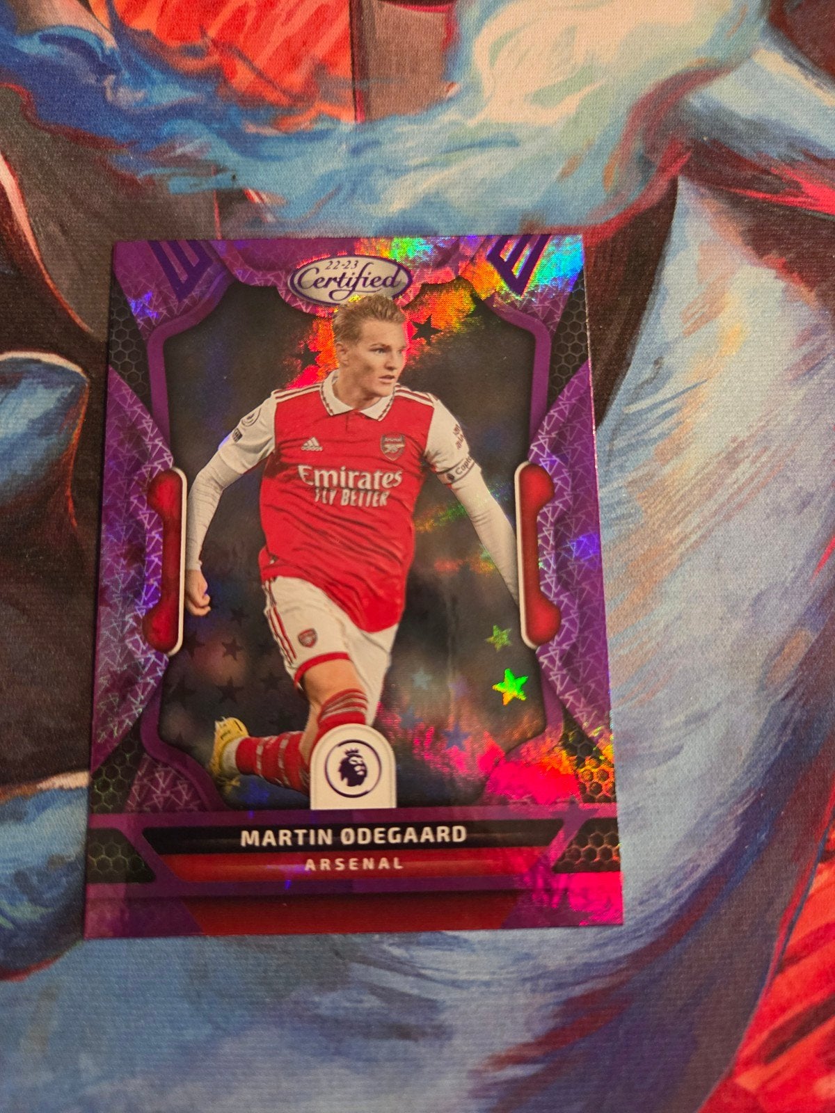 Martin Ødegaard Arsenal Panini Certified Premier League, Ophalen of Verzenden, Zo goed als nieuw, Buitenlandse clubs, Spelerskaart