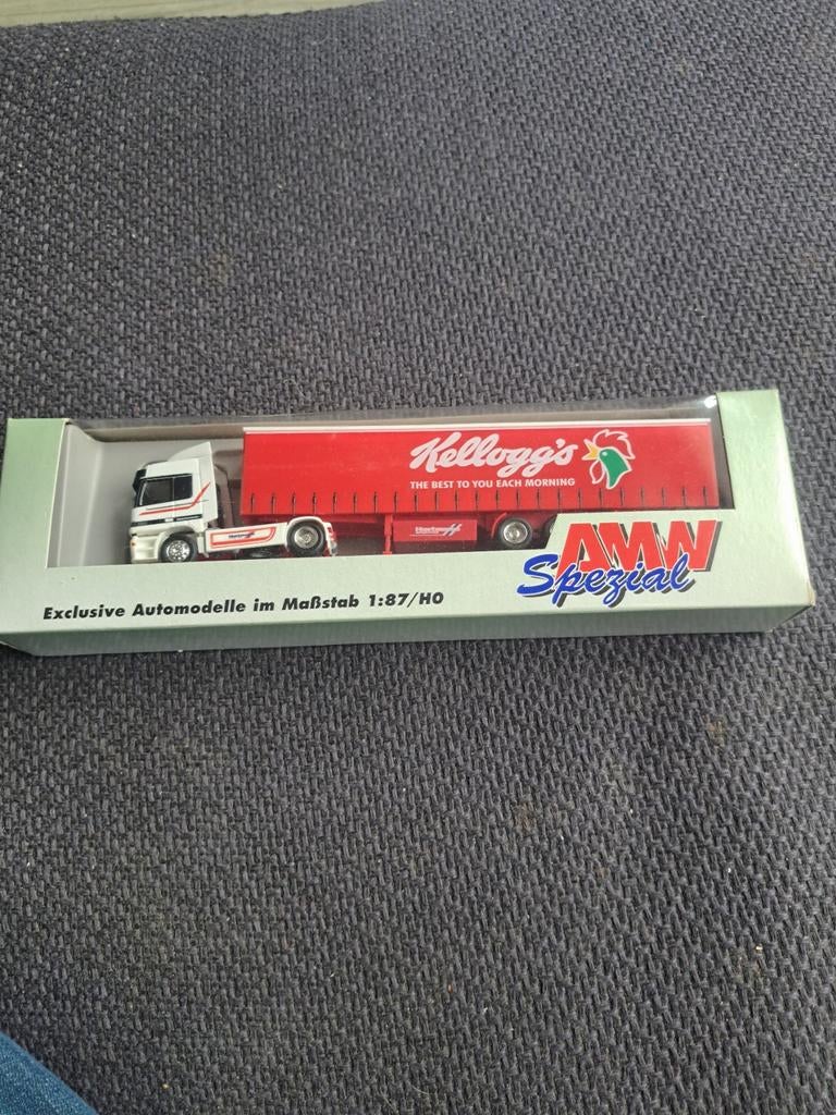 Amw model mercedes "kellogg's", Hobby en Vrije tijd, Modelauto's | 1:87, Gebruikt, West germany, Ophalen of Verzenden, N.b