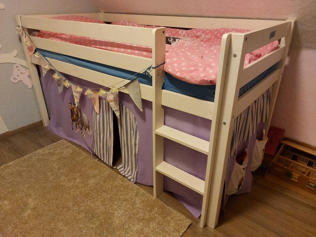 Halfhoogslaper kinderbed, Kinderen en Baby's, Kinderkamer | Stapelbedden en Hoogslapers, Gebruikt, Halfhoogslaper, Ophalen