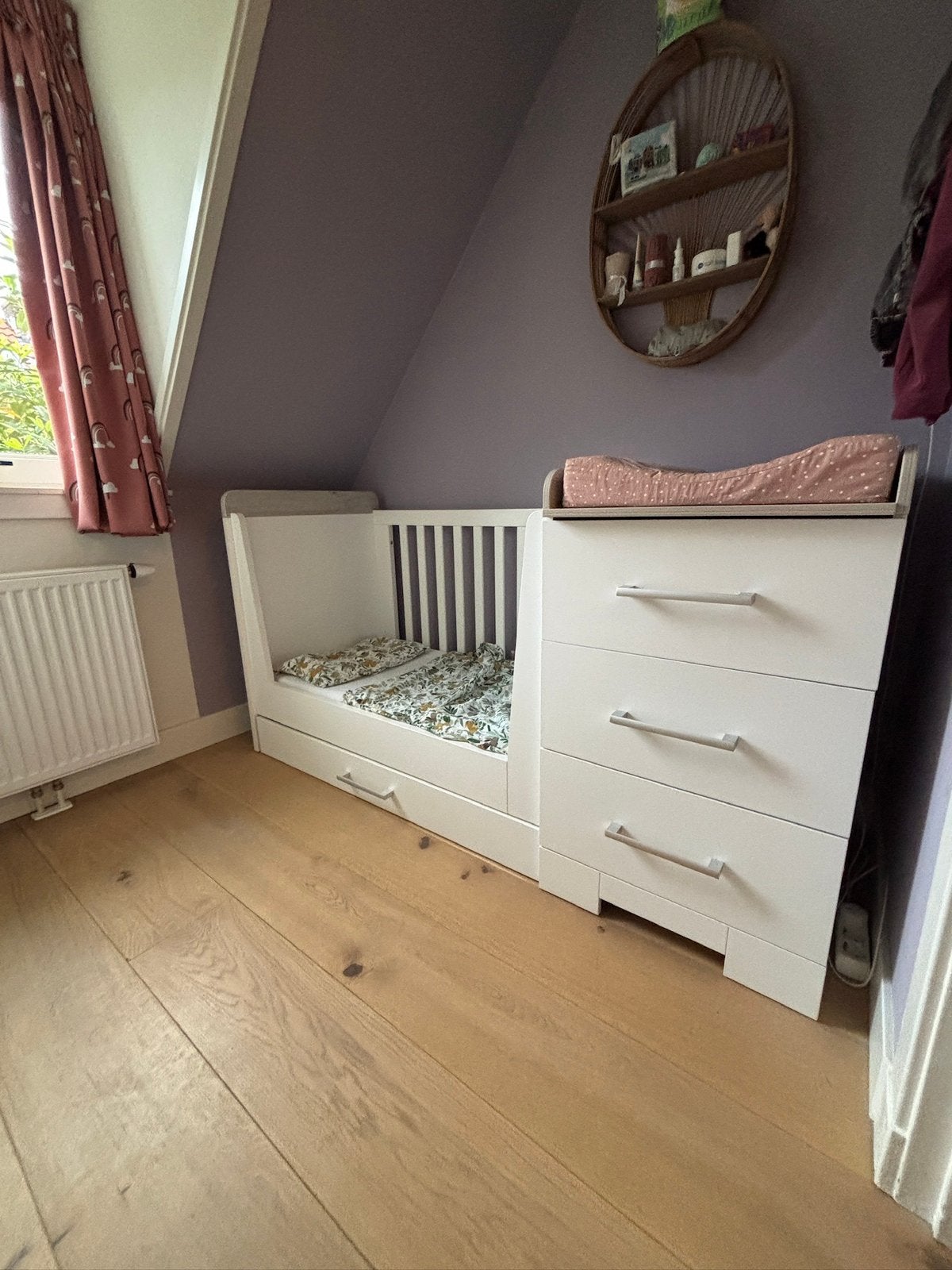 TWF Combi Ledikant - Commode Futura, Kinderen en Baby's, Ophalen, Zo goed als nieuw, Jongetje of Meisje