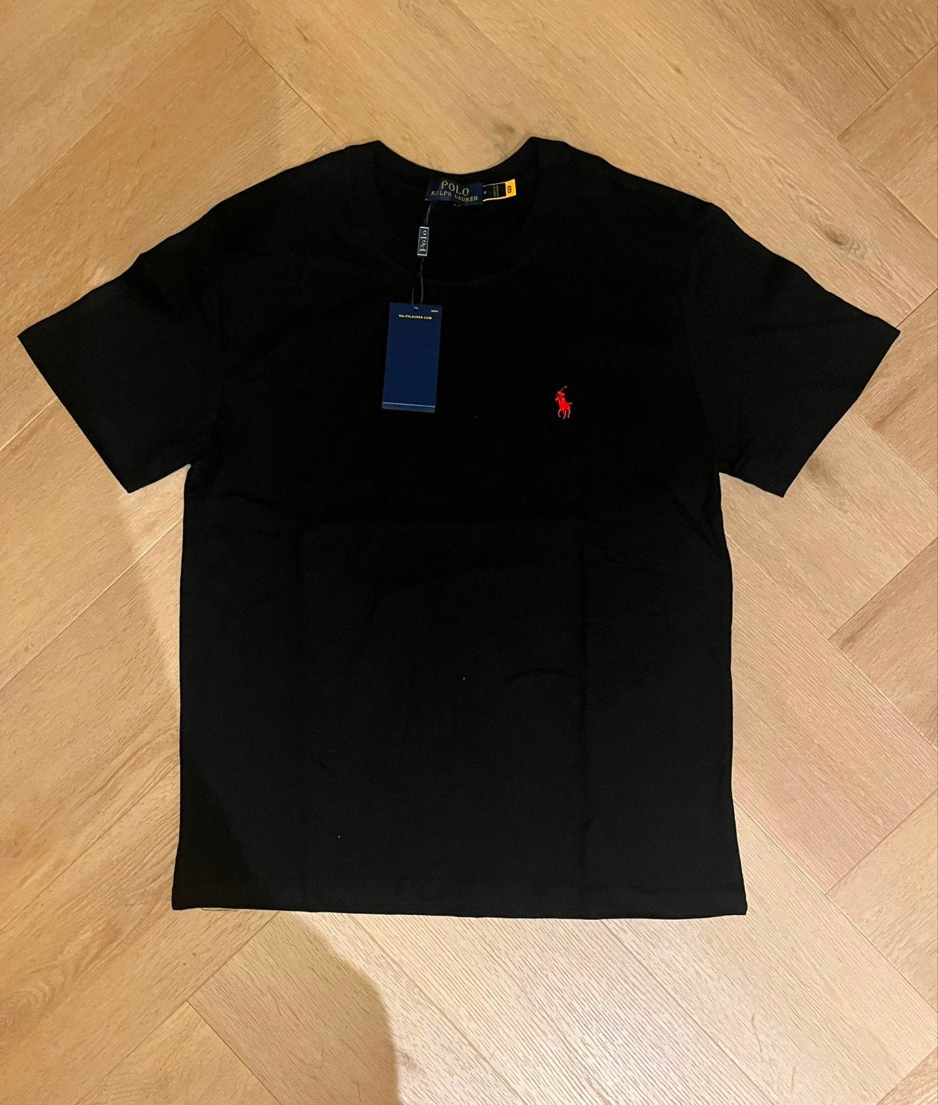 Ralph Lauren Polo T-Shirt Zwart NIEUW!, Zwart, Nieuw, Overige maten, Ophalen of Verzenden