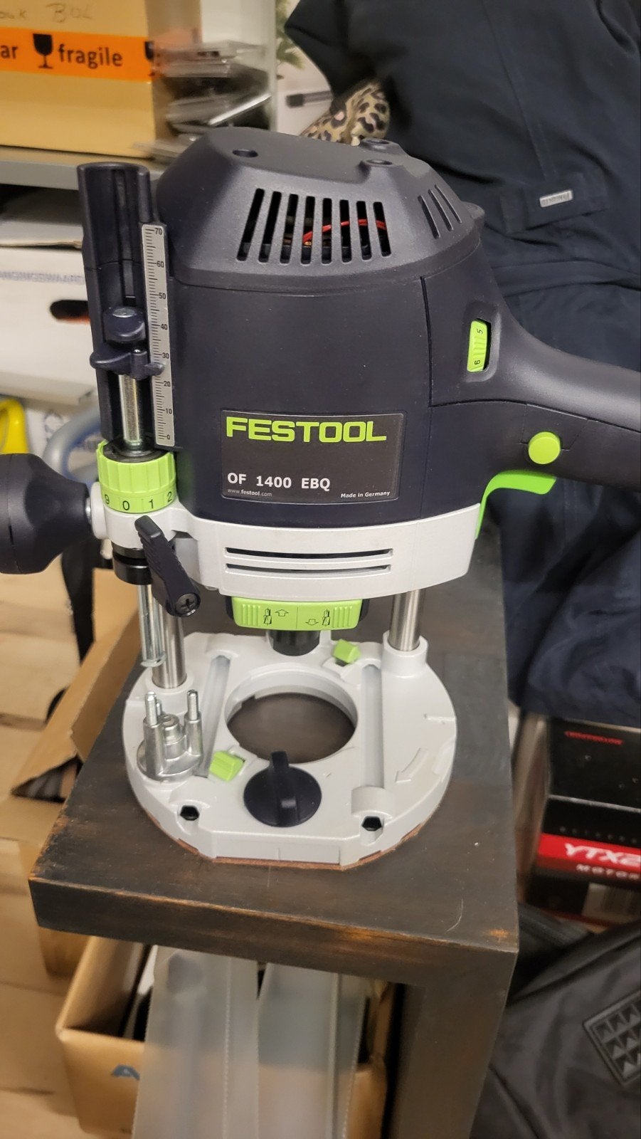 Festool OF 1400 EBQ Plus bovenfreesmachine 1400W, Doe-het-zelf en Verbouw, Ophalen, Nieuw, Bovenfrees, Festool
