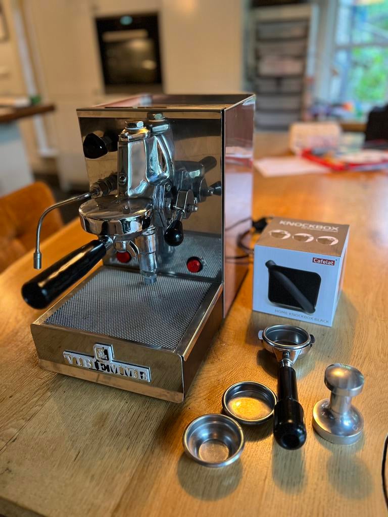 Vibiemme domobar + accesoires, technisch perfect, Witgoed en Apparatuur, Koffiezetapparaten, Stoompijpje, Gebruikt, Espresso apparaat