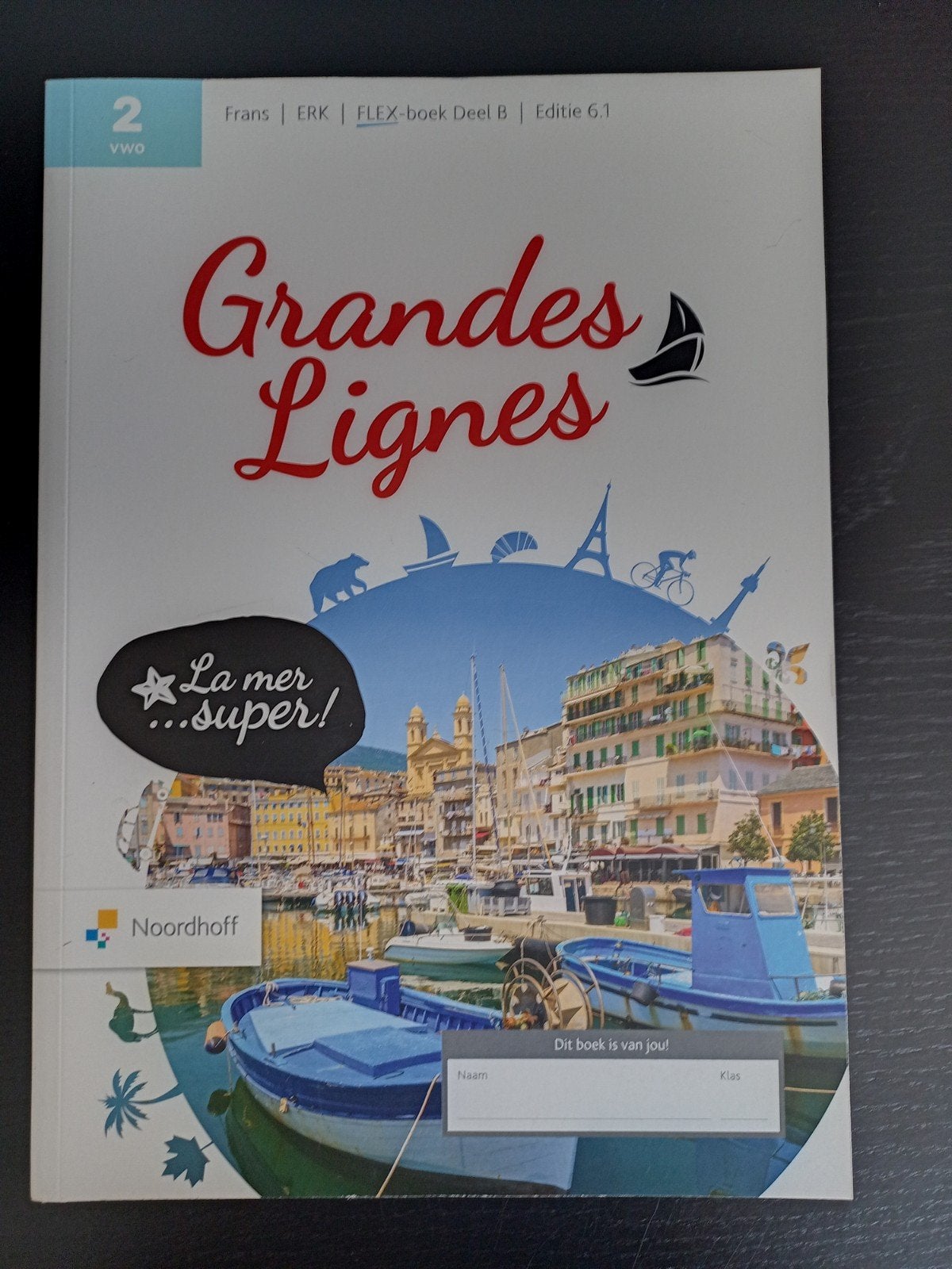 Grandes Lignes 2 vwo Frans FLEX-boek Deel B Editie 6.1, Ophalen of Verzenden, Zo goed als nieuw, Onbekend, Non-fictie